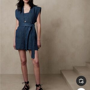 Banana Republic MAXINE LINEN ROMPER SET